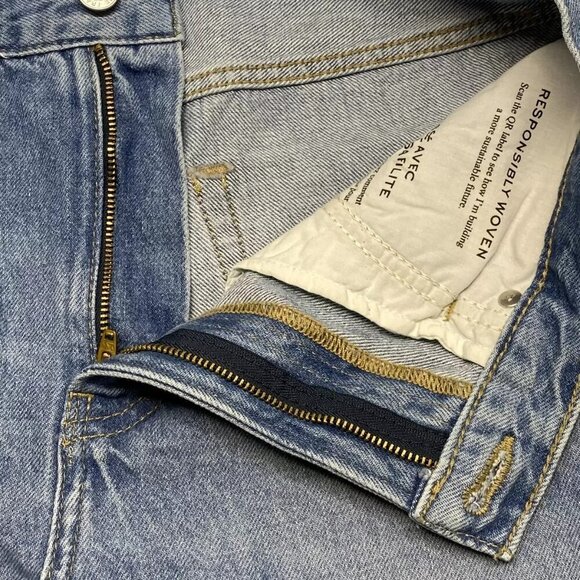 NEW  FRAME  Daylight Pearl Blue Size 28 Atelier Le Jane Cropped Straight Leg - Picture 9 of 12